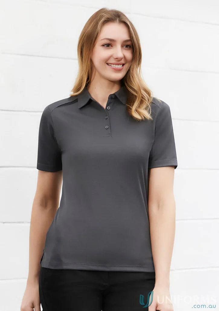 Ladies Sonar Polo in gray from Biz Collection Ladies for feeling fresh and stylish