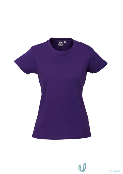 Ladies Ice Short short-sleeve purple T-Shirt from T10022 Biz Collection for women