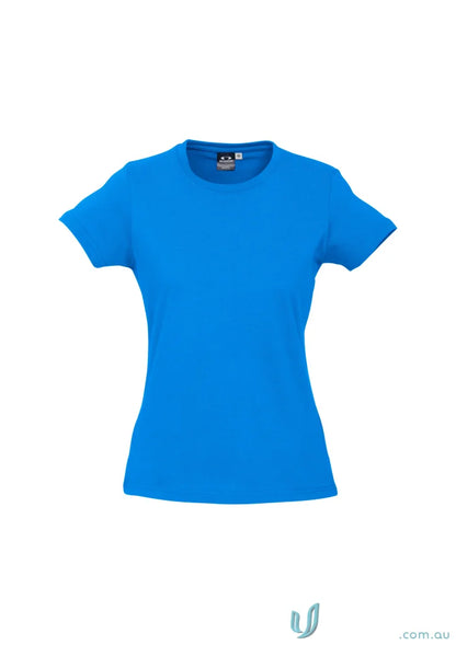 Ladies Southport Tee in vibrant blue from t10022 Biz Collection ice short sleeve tee