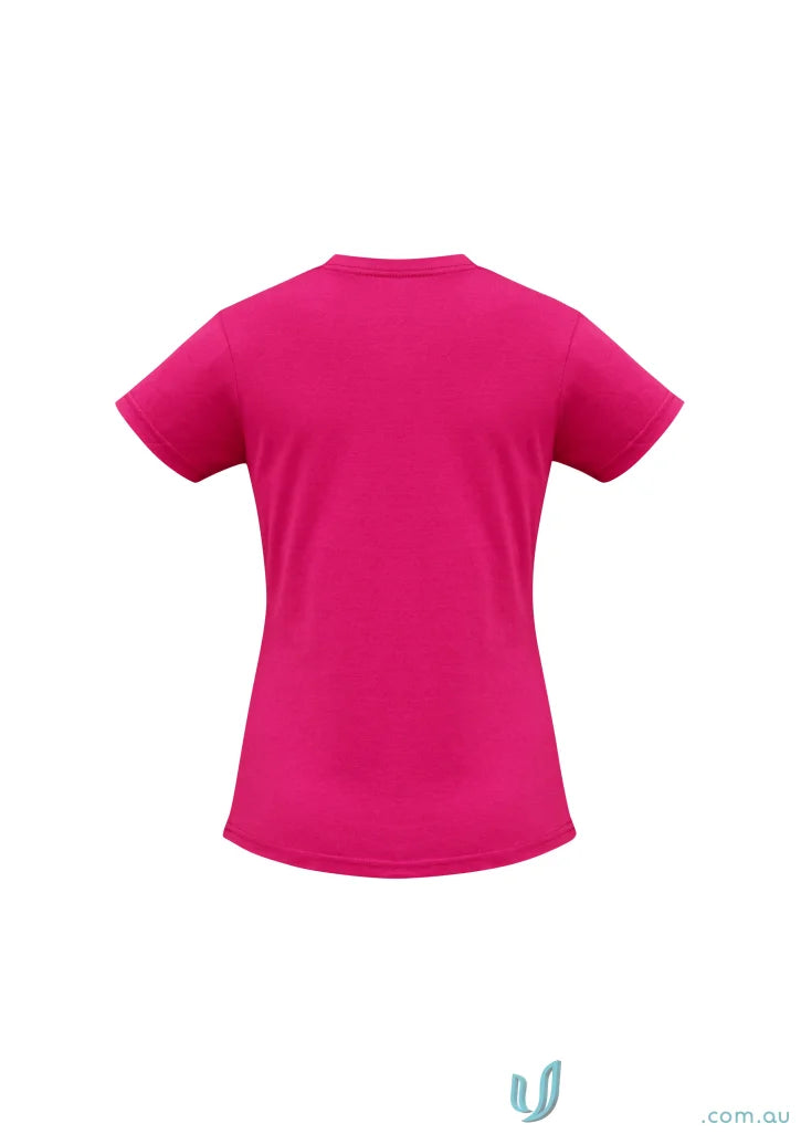 Vibrant pink Ladies Southport Tee ice short sleeve tee from t10022 biz collection