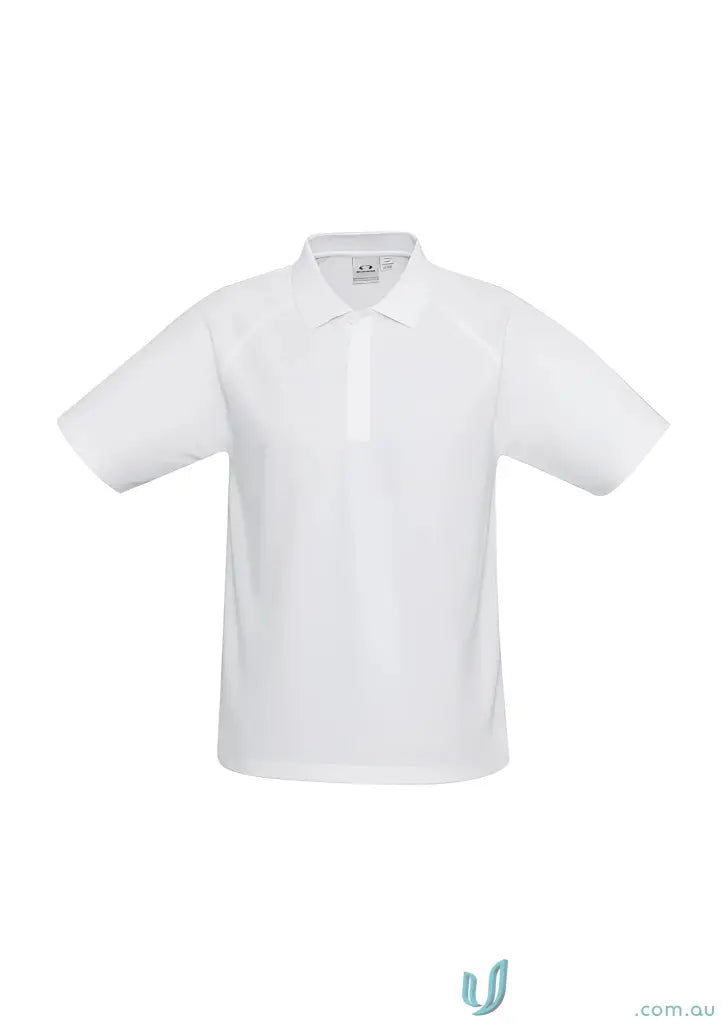 White short-sleeved ladies sprint polo from P300LS Biz Collection with a tailored fit