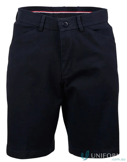 Navy blue ladies stretch slimfit Boston Shorts perfect for everyday wear M9391 ladies stretch