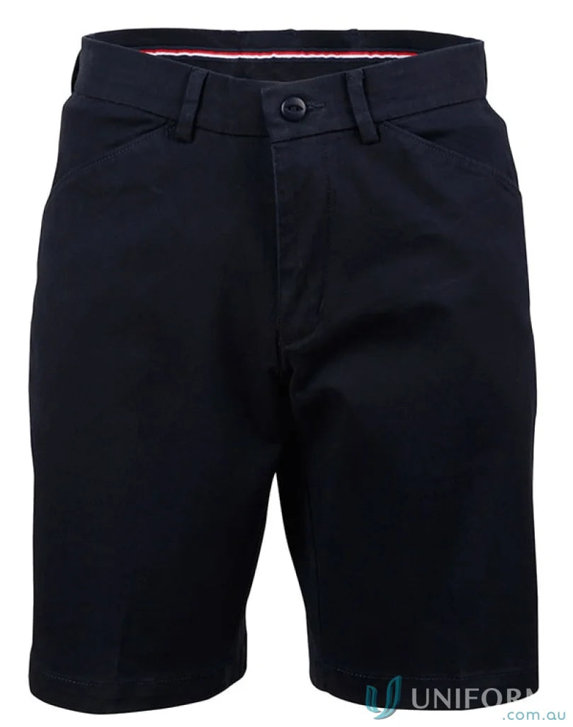 Navy blue ladies stretch slimfit Boston Shorts perfect for everyday wear M9391 ladies stretch