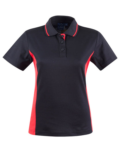 Ladies’ Teammate Polo - Black/Red / W(08) - POLO