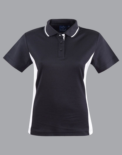 Ladies’ Teammate Polo - Black/White / W(08) - POLO