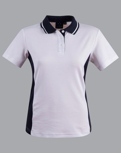 Ladies’ Teammate Polo - White/Navy / W(08) - POLO
