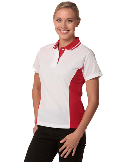 Ladies’ Teammate Polo - White/Red / W(08) - POLO