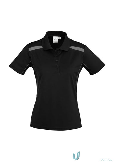 Ladies United Polo shirt for women in Biz Collection Ladies sports interlock fabric