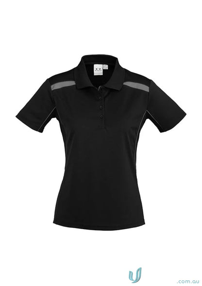 Ladies United Polo shirt for women in Biz Collection Ladies sports interlock fabric