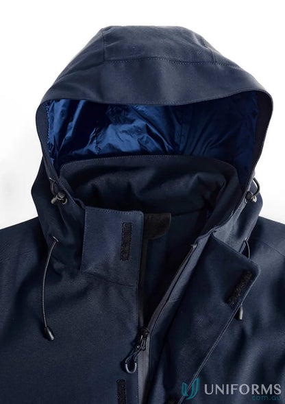 Ladies Eclipse Jacket with waterproof zippered pockets and detachable hood for outdoor fun