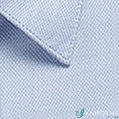 Light blue Landsdowne Micro Step LS Shirt fabric with visible weave and stitching