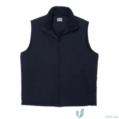Navy blue fleece vest from Legacy Vest collection perfect for uniforms and workwear