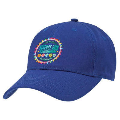 Royal blue Legend 4009 poly viscose cap with embroidered eyelets and spectacular logo