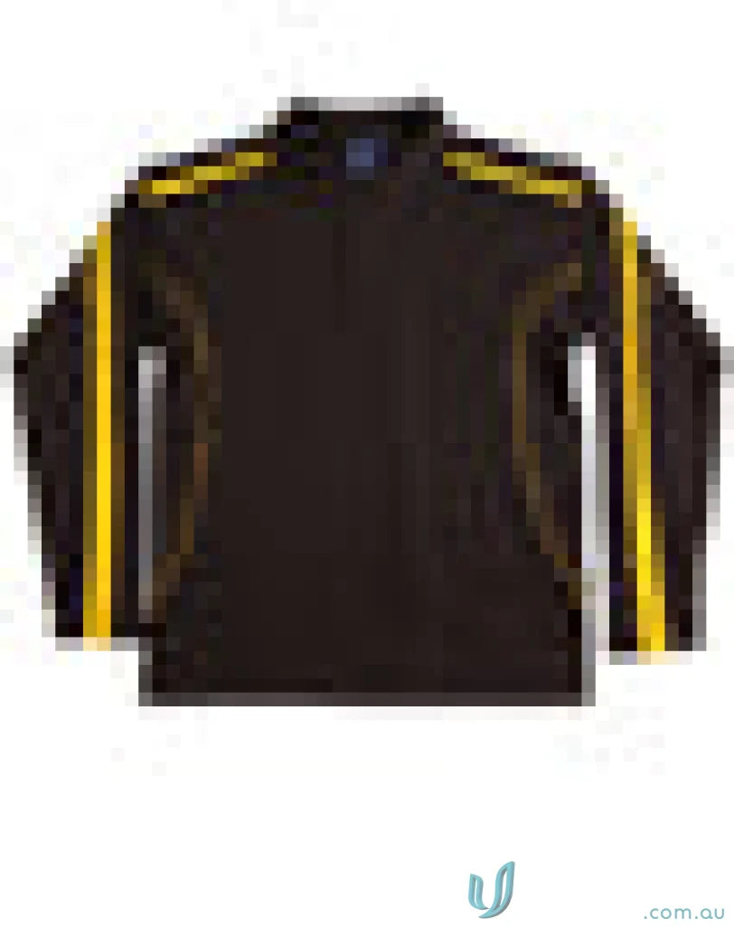 Black long sleeve jacket with yellow stripes from Legend Air L/S Polo, part of dry fashion long sleeve polo range