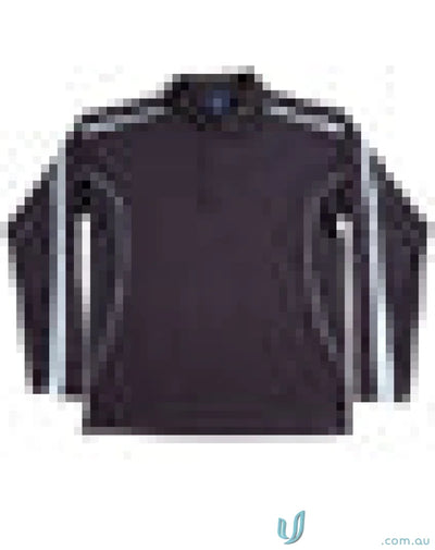 Long-sleeved black dry fashion long sleeve polo from Legend Air L/S Polo collection