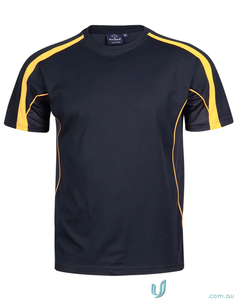 Legend Tee black and yellow athletic t-shirt perfect for work uniforms or workout wear