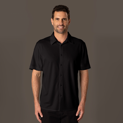 Liberty Premium Men’s Short Sleeve Shirt - Black / A(XS) - SHIRTS