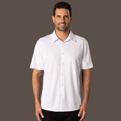 Liberty Premium Men’s Short Sleeve Shirt - White / A(XS) - SHIRTS