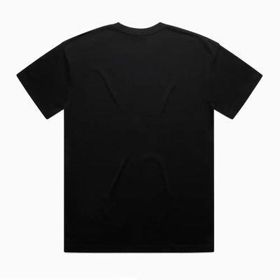 Black Lob Oversize Tee with wide neck ribbing, short sleeves