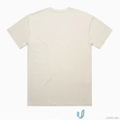 Plain beige Lob Oversize Tee with wide neck ribbing, perfect men’s street tees style