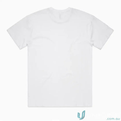 Plain white men’s street tee with wide neck ribbing – Lob Oversize Tee display