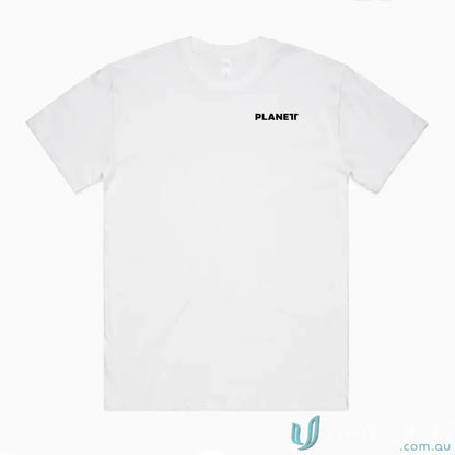 White Lob Oversize Tee with wide neck ribbing, perfect for men’s street tees