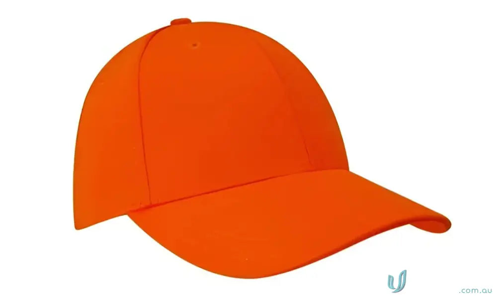 Bright orange luminescent safety cap perfect for night safety and visibility