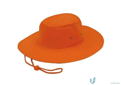 Orange wide-brimmedSun Hat from Luminescent Safety Hat perfect for uniforms and workwear