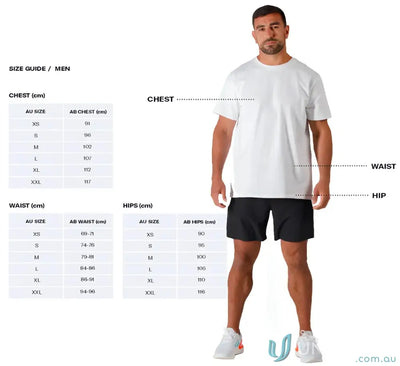White luxe oversized tee with crew neck and relaxed fit paired with black shorts perfect for workwear uniforms