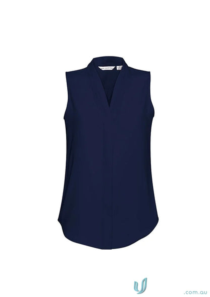 Madison Sleeveless Blouse with sleeveless design for a chic professional look