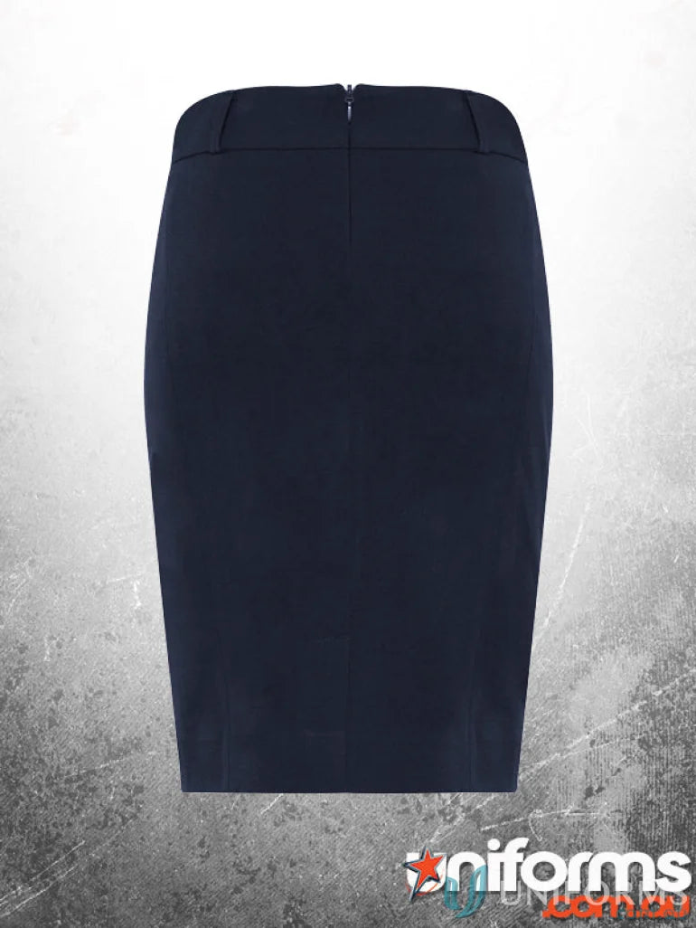 Navy blue pencil skirt from MANAGERS Ladies Skirt, perfect fit for workwear or uniforms