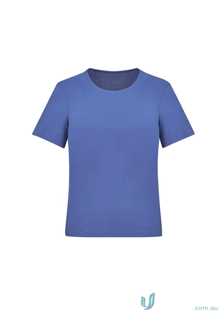 Blue women’s Marley short sleeve jersey T-shirt CS952LS from Bizcare Marley Soft Jersey