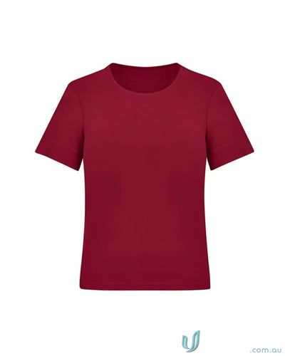 Women’s marley short Cs952ls Maroon short sleeve jersey T-shirt for women