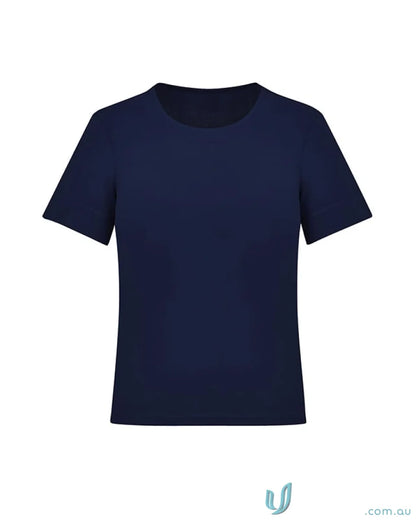 Navy blue women’s Marley short sleeve jersey T-shirt Bizcare Marley Soft Jersey CS952LS