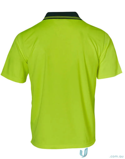 Chartreuse polo shirt from 100 MOQ embroidered safety polos with price includes embroidery