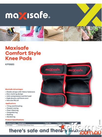 Maxisafe Comfort Style knee pads perfect for workwear and work uniforms comfort