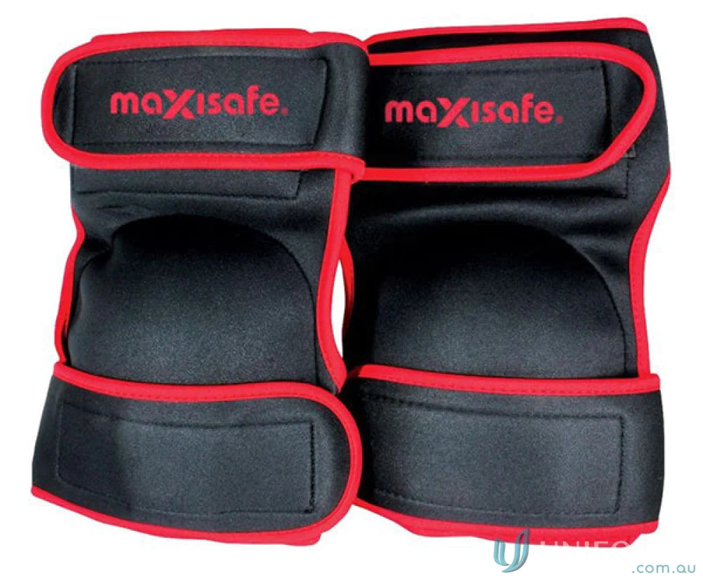 Black and red Maxisafe Comfort Style knee pads perfect for workwear and uniforms