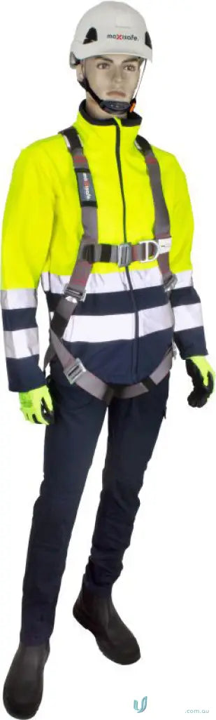 Mannequin wearing Maxisafe Confined Space Harness with high strength polyester webbing