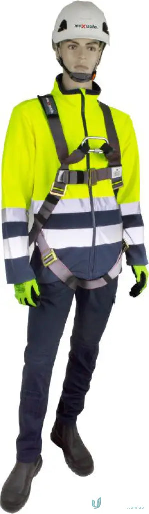 Mannequin wearing Maxisafe Fully Adjustable Roofers Harness with Rear Attachment Points