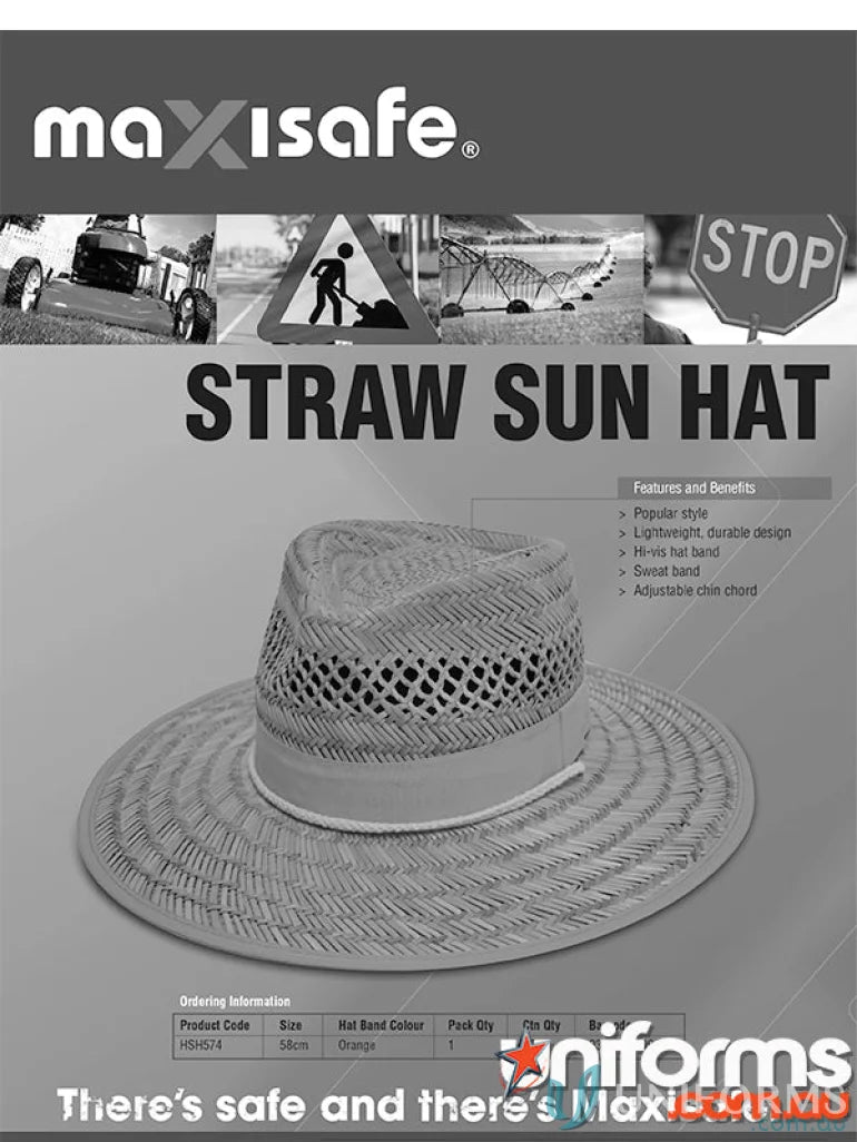 Maxisafe Straw Sun Hat perfect for sunny days and beach outings