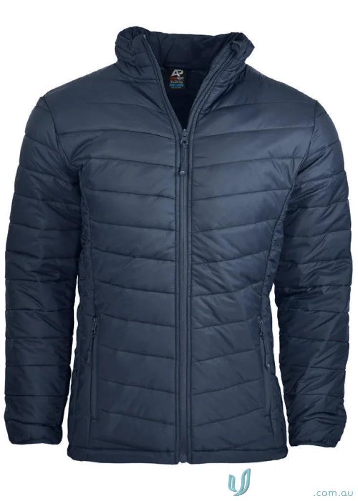 Mens Buller Jacket navy blue quilted puffer jacket perfect for workwear and uniforms