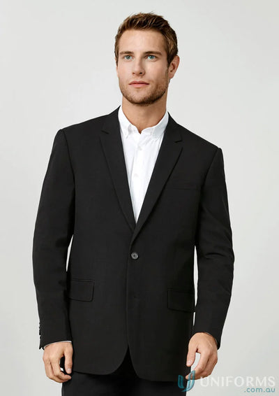 Black suit jacket from Mens Classic Jacket collection, perfect for corporate offices