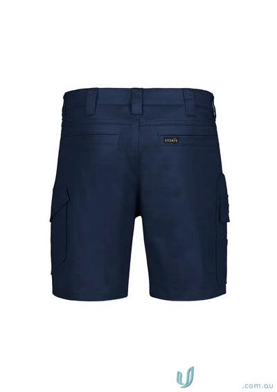Navy blue men’s stretch cargo shorts from Men’s Essential Stretch Cargo collection