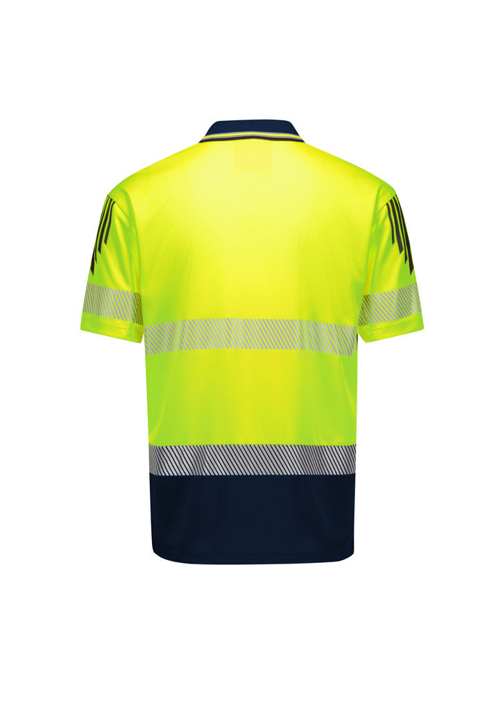Mens Hi Vis Flux Segmented Tape SS Polo