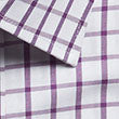 Men's Contemporary Fit Oxford Check Long Sleeve Shirt - Easy Iron, Cotton-Rich