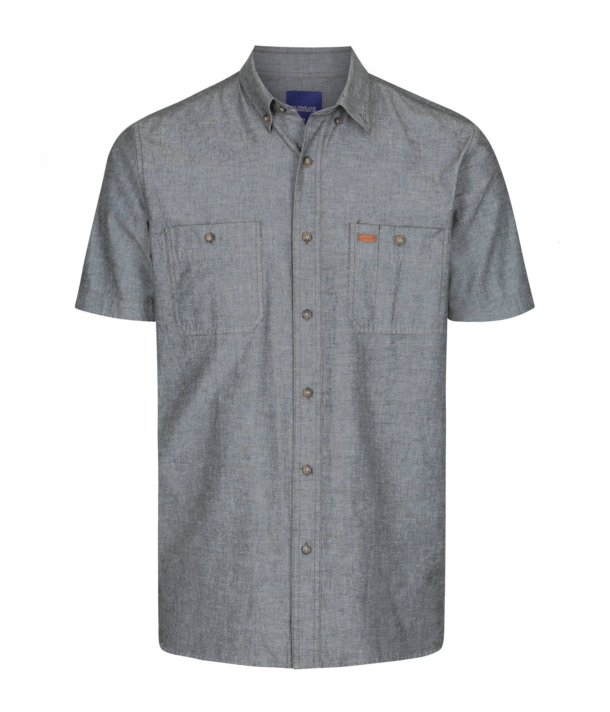 Men’s Short Sleeve Industrial Chambray Shirt - SHIRTS