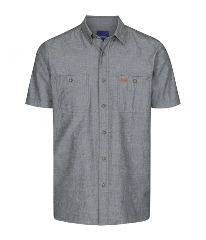 Men’s Short Sleeve Industrial Chambray Shirt - SHIRTS