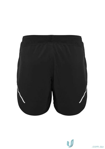 Mens Tactic Shorts with mesh panels, black athletic shorts, st511m design