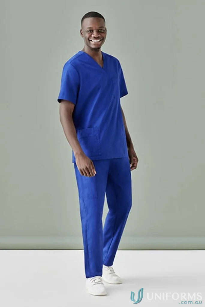 Blue Mens Tokyo Scrub Pant with antibacterial treatment, comfy and stylish for healthcare pros