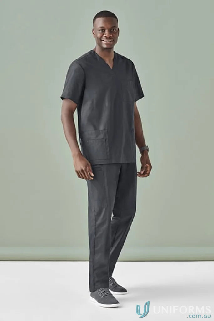 Dark gray mens Tokyo Scrub Pant with antibacterial treatment for comfortable workwear